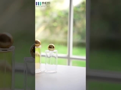 Hafif Parfüm Şişesi Kapağı Altın Alüminyum Renkli Crimp Versiyon Boynuz Finish