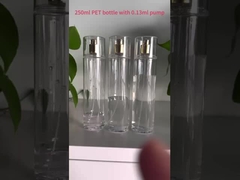 Yüksek Kaliteli 250ML Pet Parfüm Şişesi FEA 20mm altın kapaklı