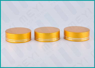 Mat Altın Kaplı Alüminyum Vidalı Üst Kapaklar 38/410 Sağlık Ürünleri Konteynerleri için