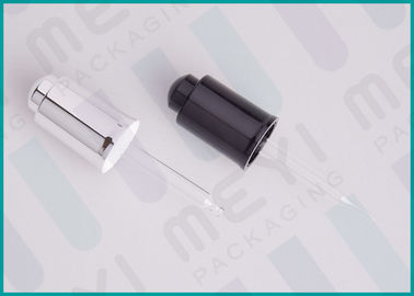 18/410 ABS Malzeme UV Parlak Gümüş Basın Düğmeli Cam Yağ Damlalığı
