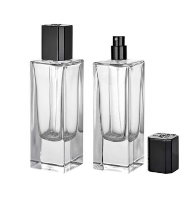 Özel Logo Cam Parfüm Şişeleri Crimp Spray Pump Paketleme Çeşitli Şekillerde Renkler 30ml-100ml