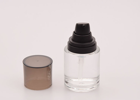 18/400 40 Ml Kapaklı Cam Kavanozlar FDA Küçük Yuvarlak Cam Şişeler